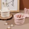 Silicone Craft Mold Rabbits Ear Shape Box Molds for Creating Candle Containers and Organizers Great for Handmade Gifts