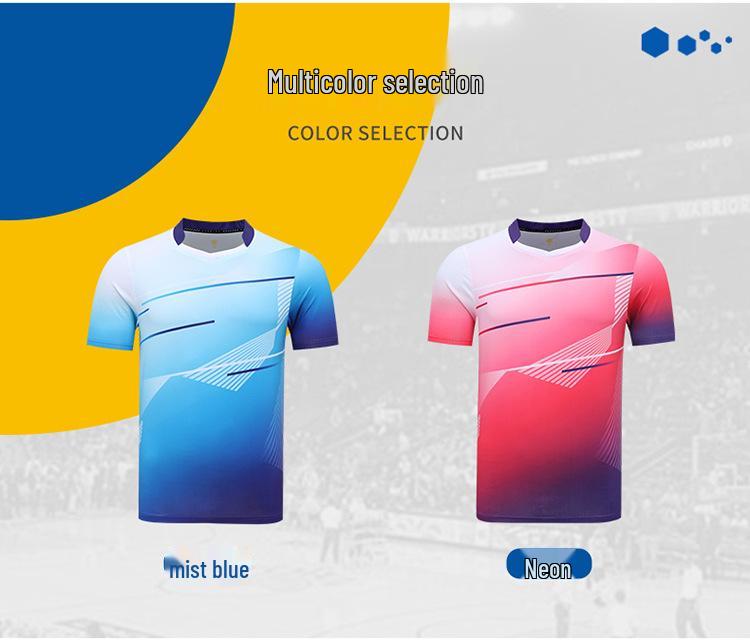 Badminton Couple Sportswear Set: Sweat-Wicking, Quick-Drying, Breathable Volleyball Team Uniform - Customizable Text Available