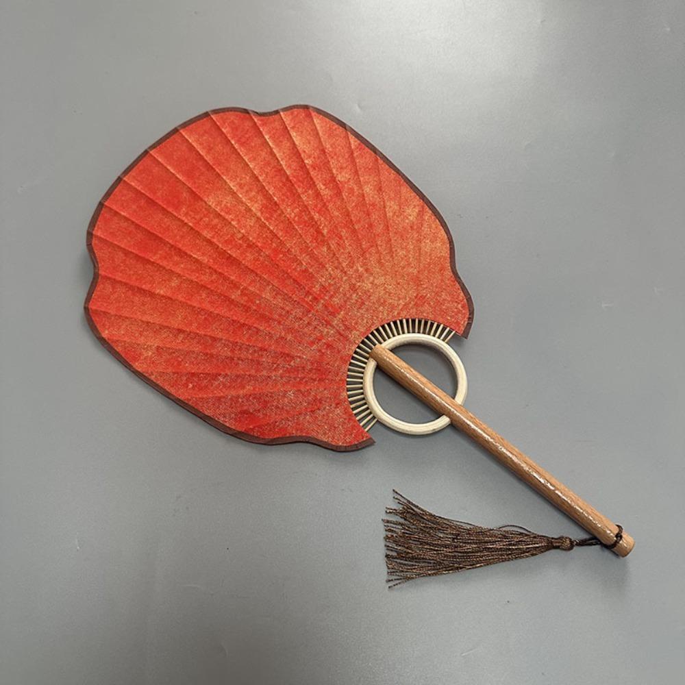 Vintage Chinese Style DIY Fan Classical Round Fan Portable DIY Xuan Paper Fan  Room Decorations