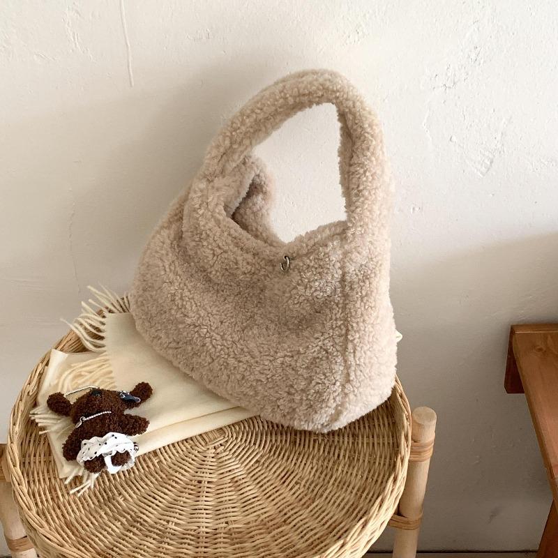 Autumn and Winter Lamb Wool Handbag Bag Niche Casual Versatile Wool Bag New Commuter Women's Bag
