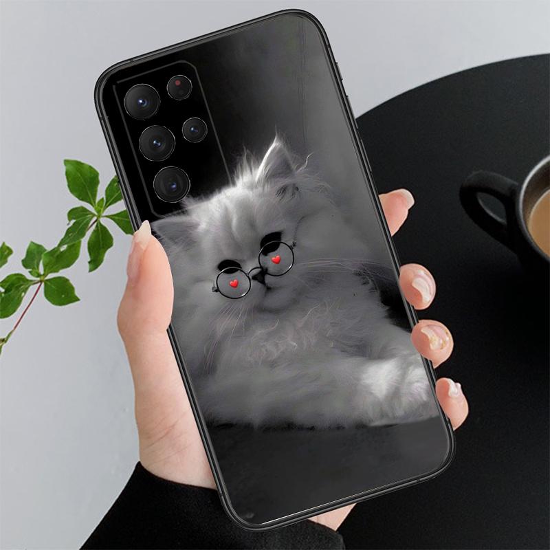 Phone Case For Samsung A17 A55 A16 A56 A35 A15 A53 A54 A33 A34 A25 A05S A52 A52S A07 A26 A06 Cute Cats