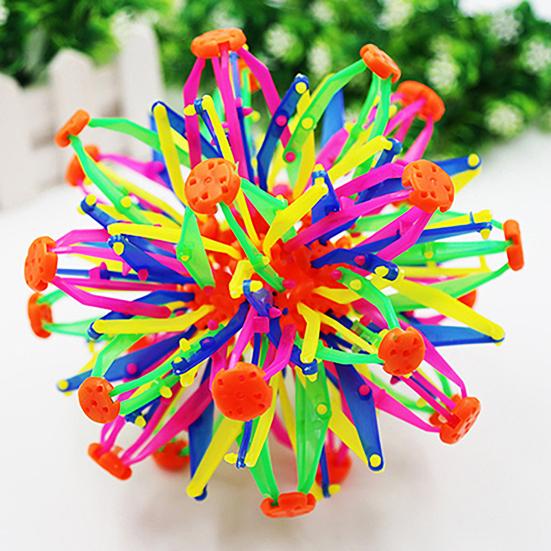 Magic Telescopic Ball for Kids Adults Expandable Deformable Sensory Fidget Ball Colorful Plastic Hand Exercise And Anxiety Relief