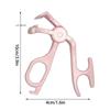 Wide-Angle Portable One-Clip Eyelash Curler Comb Tooth Lashes Styling Tool Easy to Operate Enlarges Eyes Partial Curler