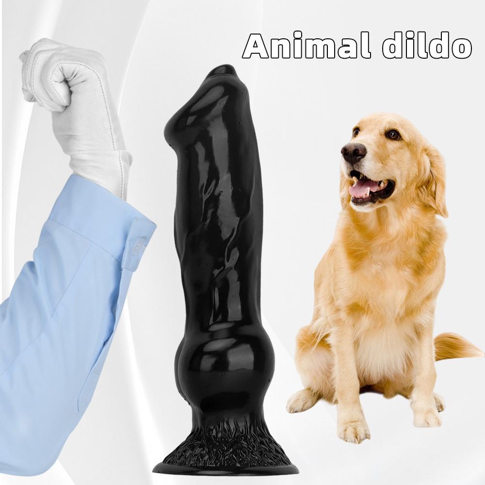 Realistic Black Silicone Dildo Anal Plug - Female Masturbation Toy with Lifelike Texture & Body-safe Material