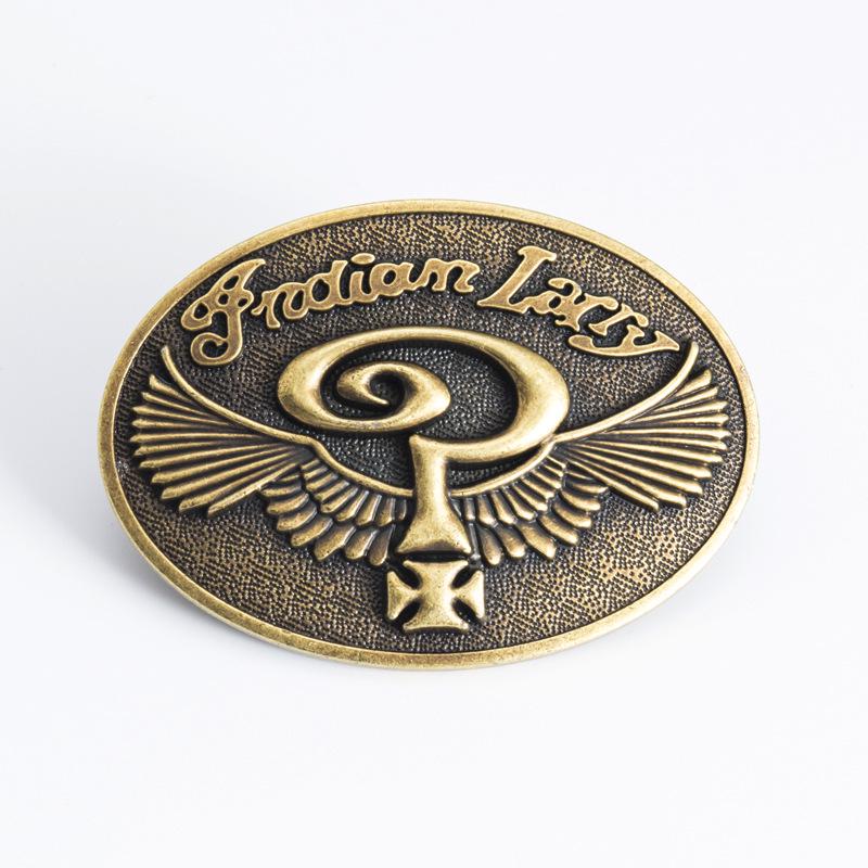 Men s Heavy Oval 4.0cm Wide Zinc Alloy Motorcycle Belt Buckle