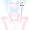80 Blatt Rainbow Rhythm Koreanischer Stil Minimalistisches Notizbuch mit dekorativem Hintergrundpapier kompatibel mit M5-Innenseiten