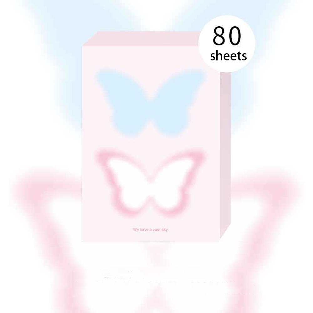 

80 sheets of Rainbow Rhythm Korean style minimalist notebook with decorative background paper compatible with M5 inner pages рожевий