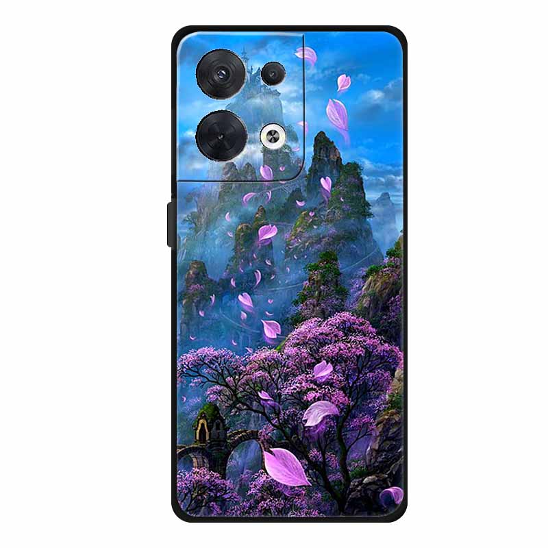 For Oppo Reno 8 5G Case Luxury Soft Silicone Love Back Cover for OPPO Reno8 Pro + Plus Coque Reno 8 Pro 5G Global CPH2359 Funda