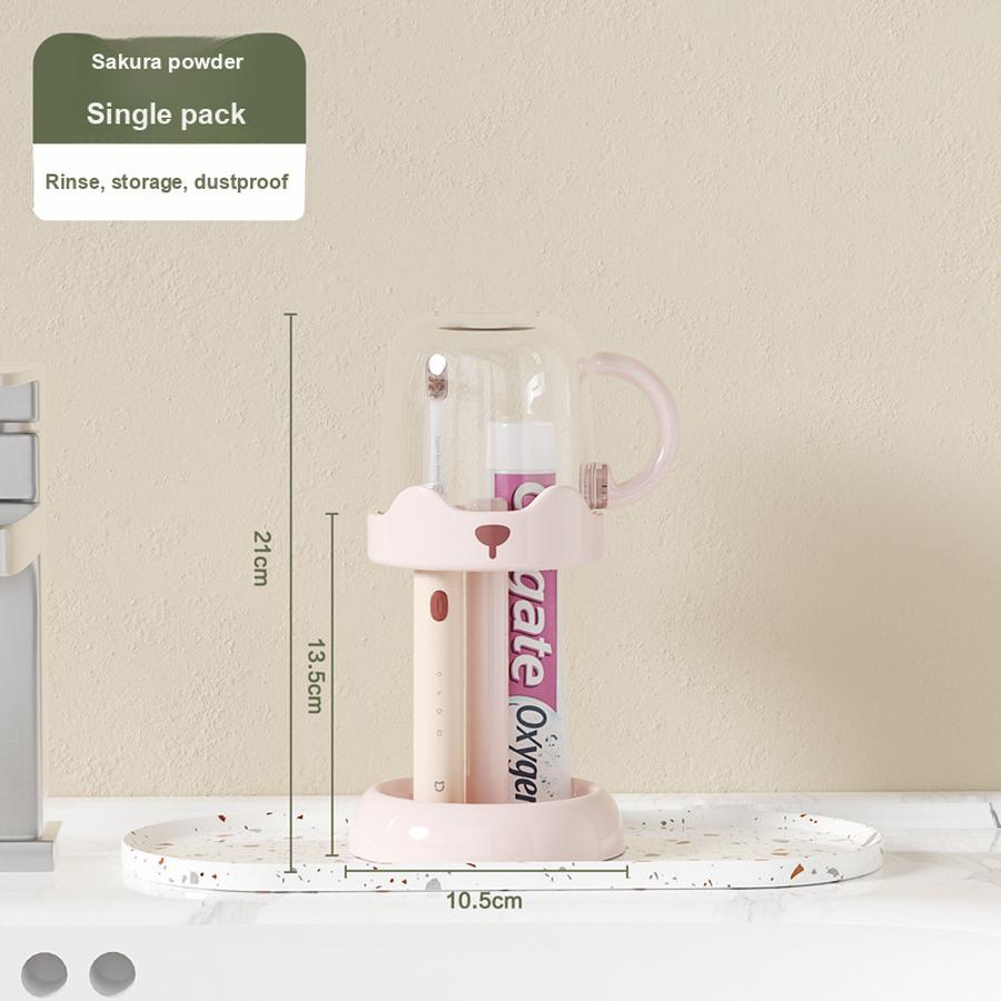 Adjustable Electric Toothbrush Cup Holder Set for Home, Simple Bathroom Cup for Students, Oral Cup