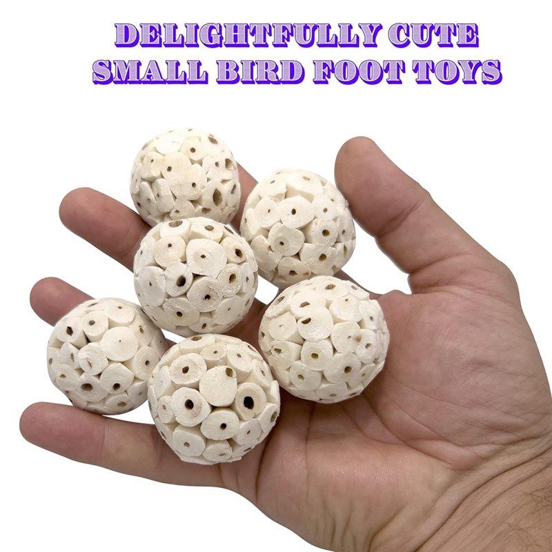 75STO-18 Pcs Bird Bird Foraging , Sola Atta Ball, Parrot Chew Shred For Sharpening Claws Small Size Chewable Balls