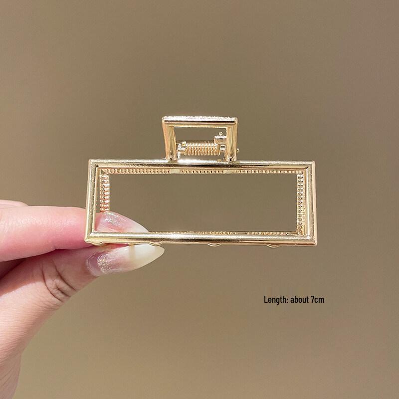 Luxe Metal Hair Clip for Women - Extra Large Shark Clip for Elegant Updos