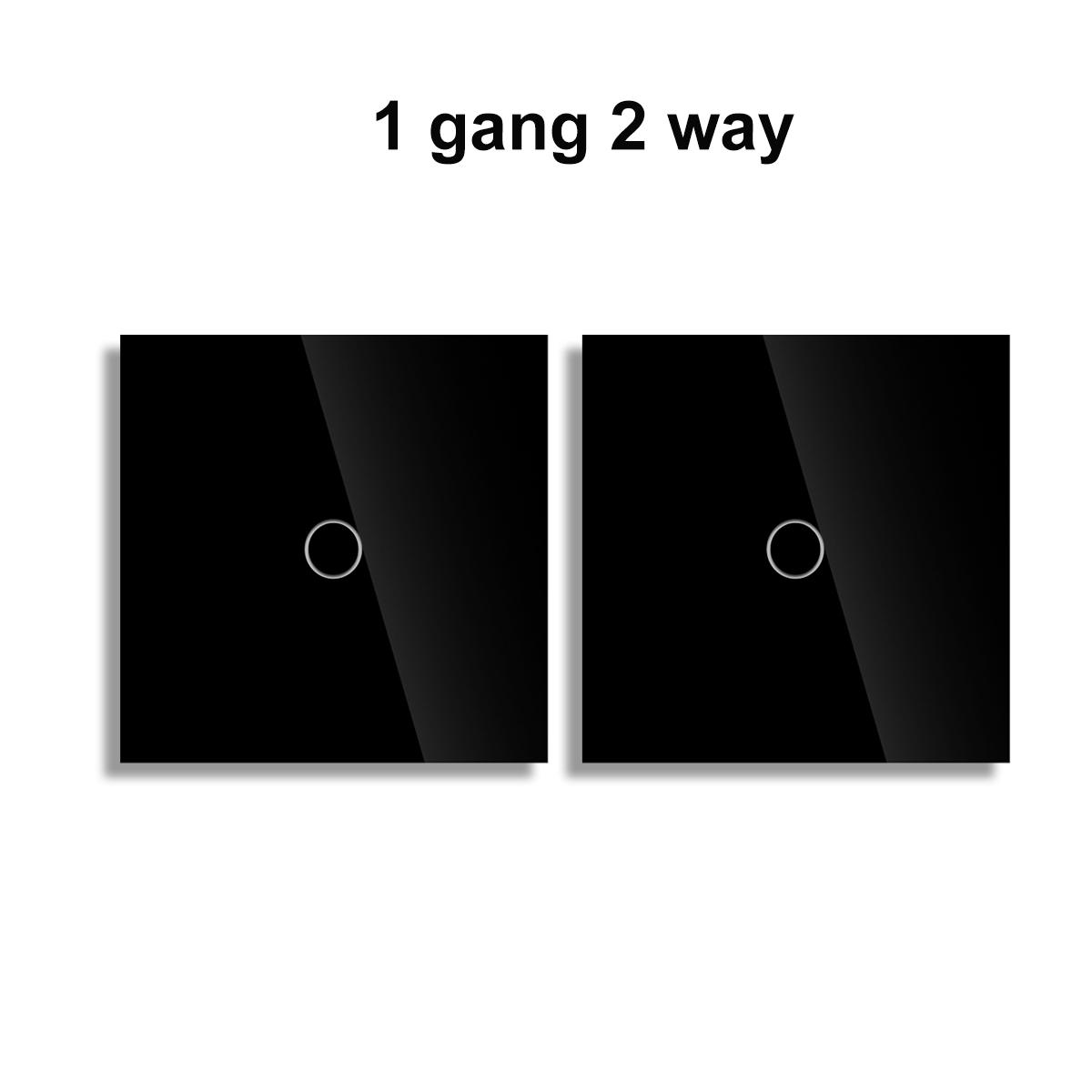 86*86mm EU Standard Glass Wall Touch Switches 10A (Black,86mm*86 mm&Eu Standard) чёрный
