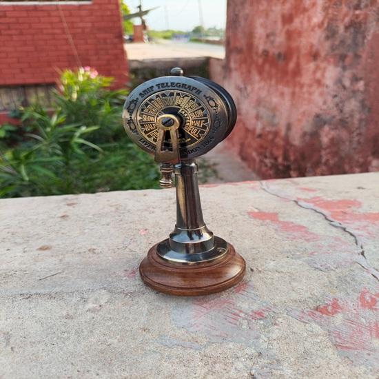 

Antique Brass Ship Telegraph Nautical Maritime Decor