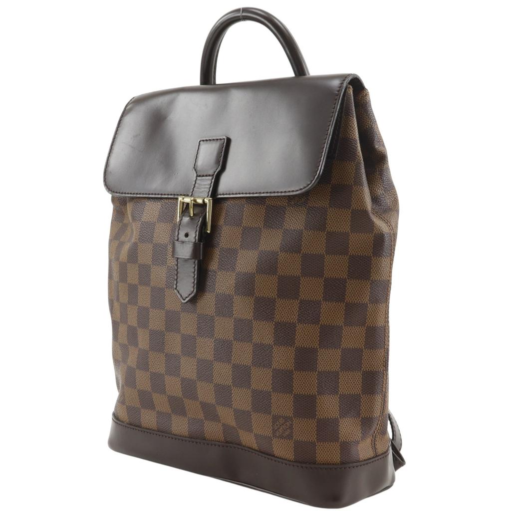LOUIS VUITTON Soho Backpack Daypack N51132 Brown Damier canvas Women Used