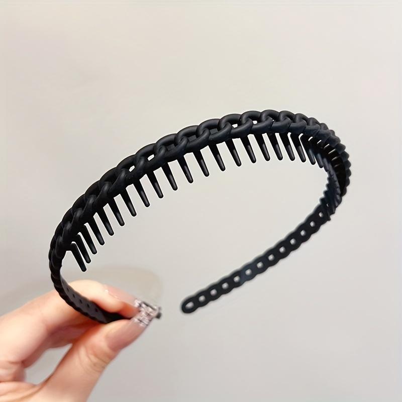 1pc Toothed Anti Slip Headband, Women's Headband, Hair Clip, Hair Tie, Hair Accessory, Travel And Face Washing Special
