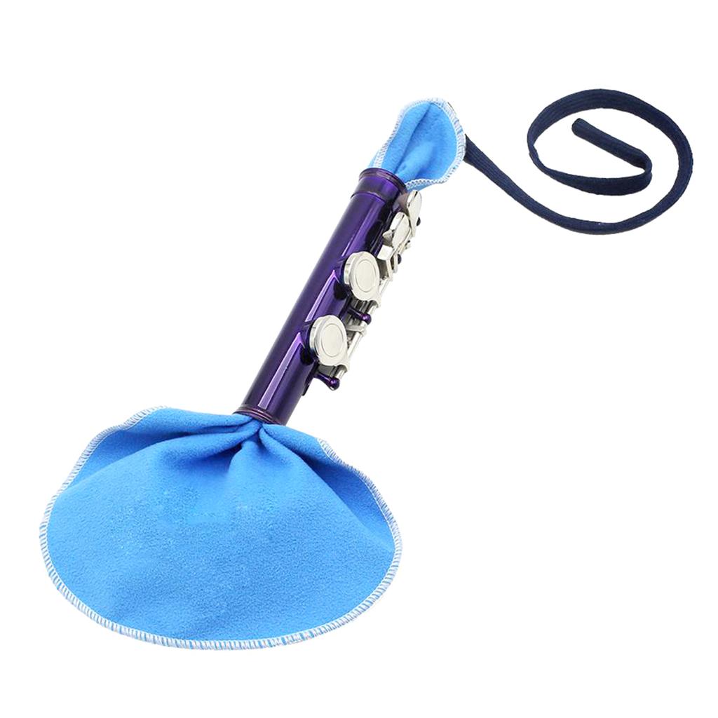 Sax Cleaning Cloth Soft Rag Instrument Cleaner Cloth Pull Through Cloth Clarinet Saxophone Cleaner Cleaning Swab