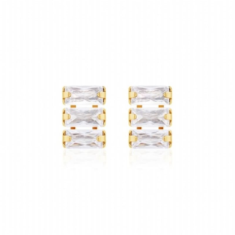 Dana Burton Victoria Shiny Trio Earrings