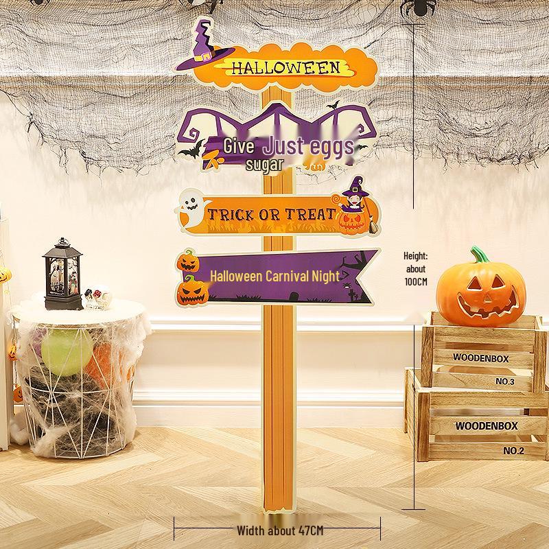 

Halloween Pumpkin Lantern Board Standee for Outdoor/Kindergarten Decorations