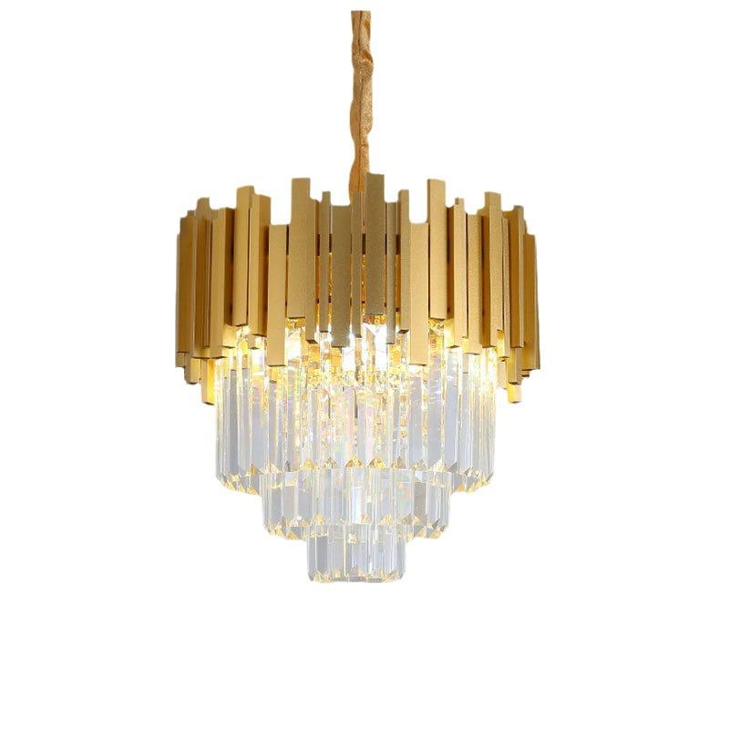 Nowoczesny nordycki luksusowy kryształowy żyrandol - Oświetlenie do dekoracji domu