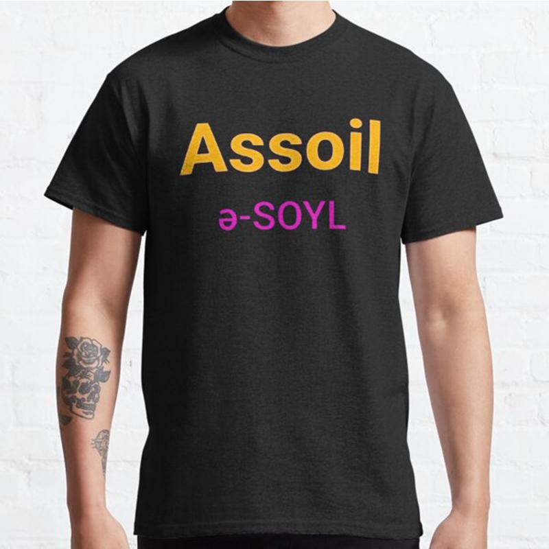 Men Fashion Casual Short Sleeves Assoil Black Tees Oversized T-shirts