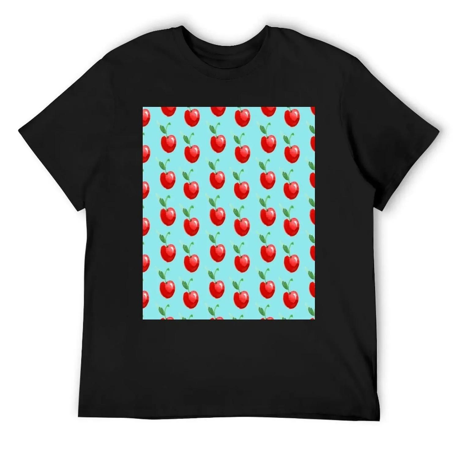 Cherries T-Shirt football t shirt korean fashion cute tops baggy shirts mens cotton t shirts S