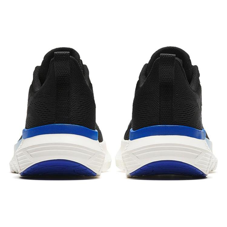 New Anta Light Cloud Anti Slip Wear Resistant Low Top Running Shoes Men's Black White 112345530-2