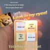 Voice-Activated Light-Up Keychain: Fun Office Toy for Stress Relief