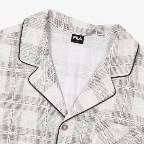 [FILA] Holiday Check Print Men's Pajama Set FI4PJG1403MOTL [Shipped from Korea] 100% Authentic