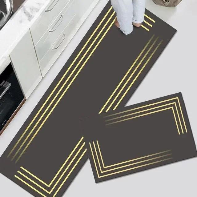 

Kitchen Rug Waterproof Leather Carpet Anti-slip Floor Mat Long Rug Home Decoration Foot Mats Oil-proof Alfombra De Cocina 1pc 50x80cm