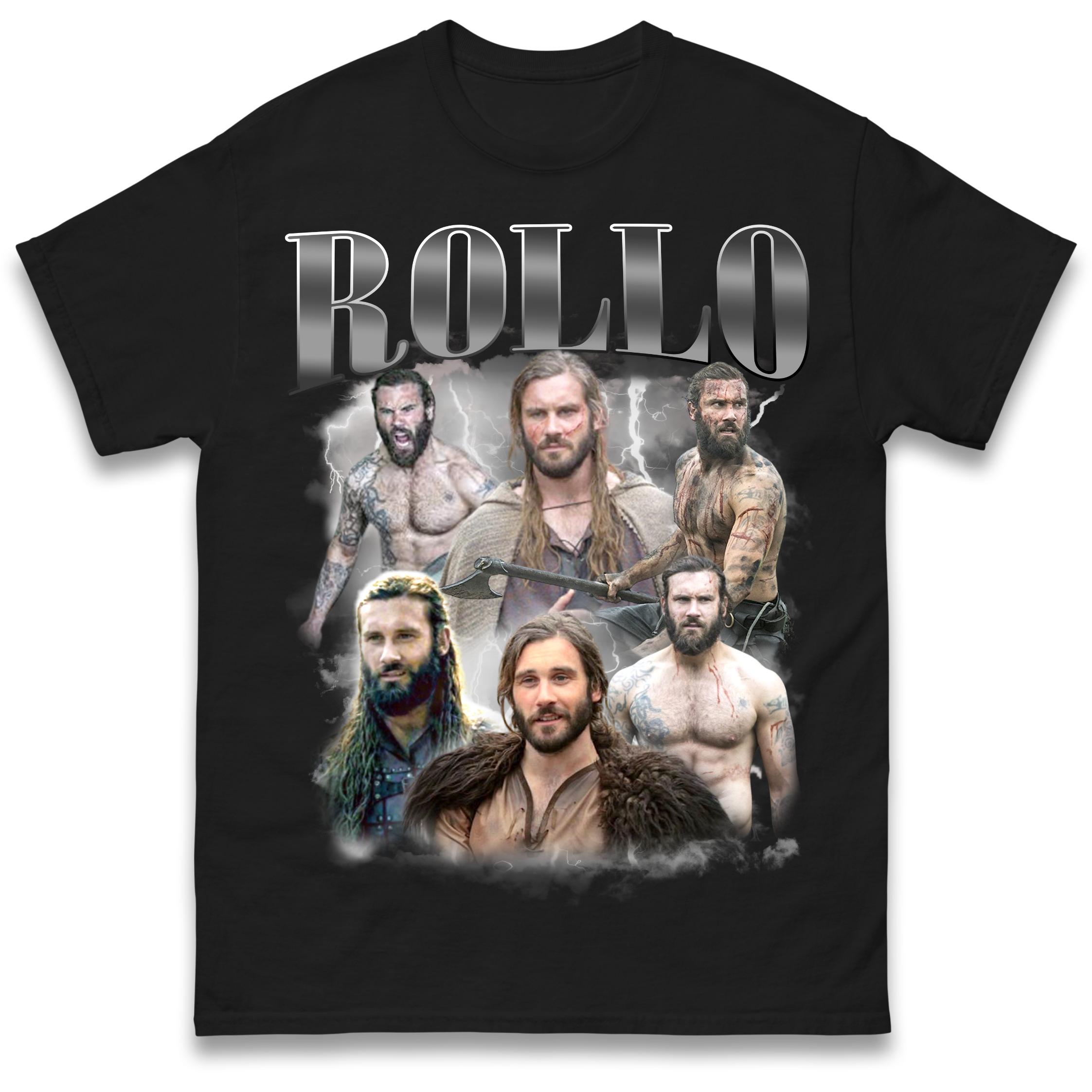 Rollo Vikings T-Shirt Tshirt Mens Womens Tops Unisex Tees 100% Cotton L