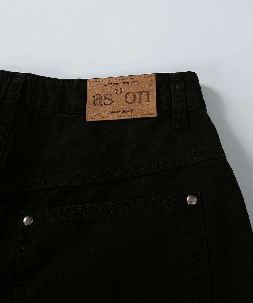 Aejeuon Nell Parachute Pants / Black