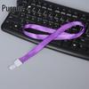 Double-Sided Transparent ID Holder with Lanyard for Student, Access, or Conference Pass and QR Code Tag