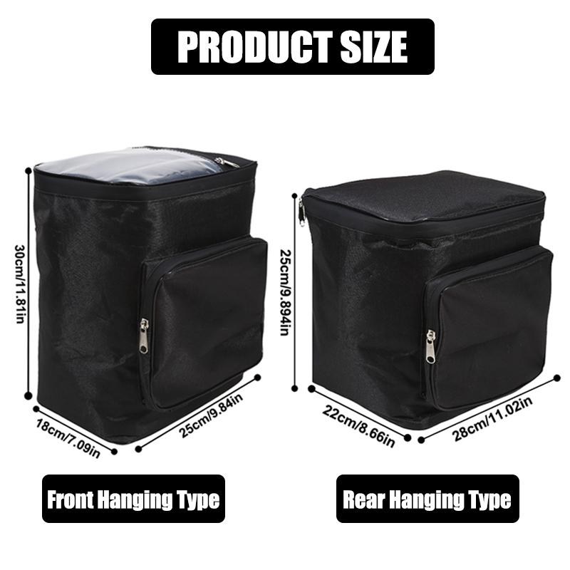Electric Bike/Scooter Front Hanging Bag Large Capacity Waterproof Motorcycle Backrest Bag Helmet Raincoat Covering Storage Bag