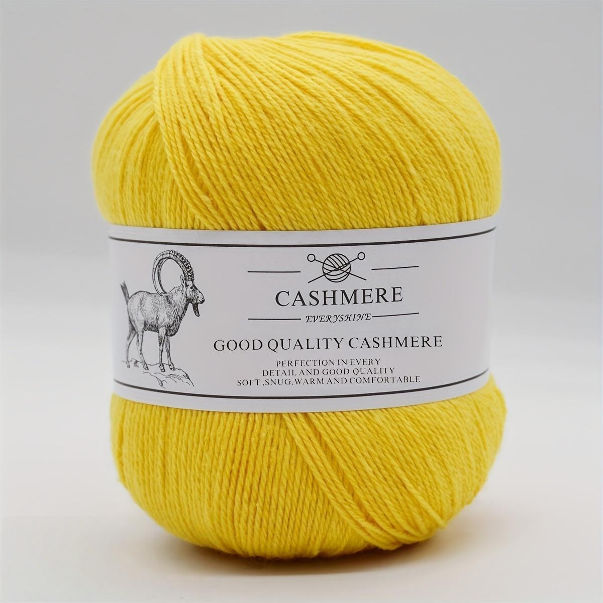 

Пряжа премиум-кашемира для вязания спицами и крючком – 50 г/1,76 унции, 320 м/350 ярдов, ультрамягкая тонкая шерсть ручной работы (Спицы 1,5-2,5 мм) Свитера DIY-поделки