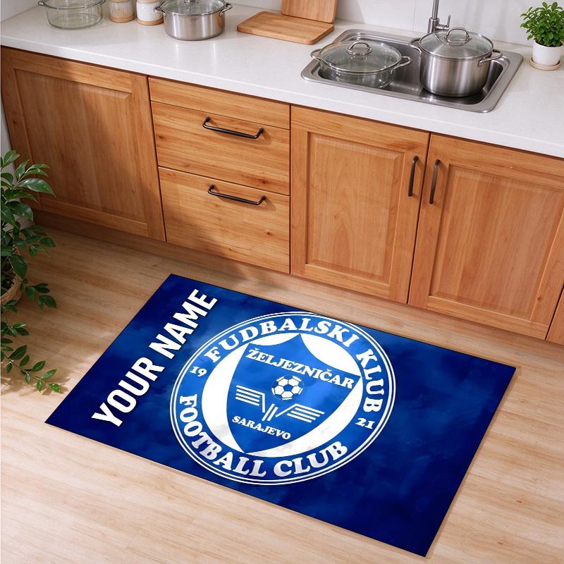 fk railway worker Customizable name kitchen floor mat easy to clean and wipe down Suitable for kitchens living rooms and entryways—a perfec