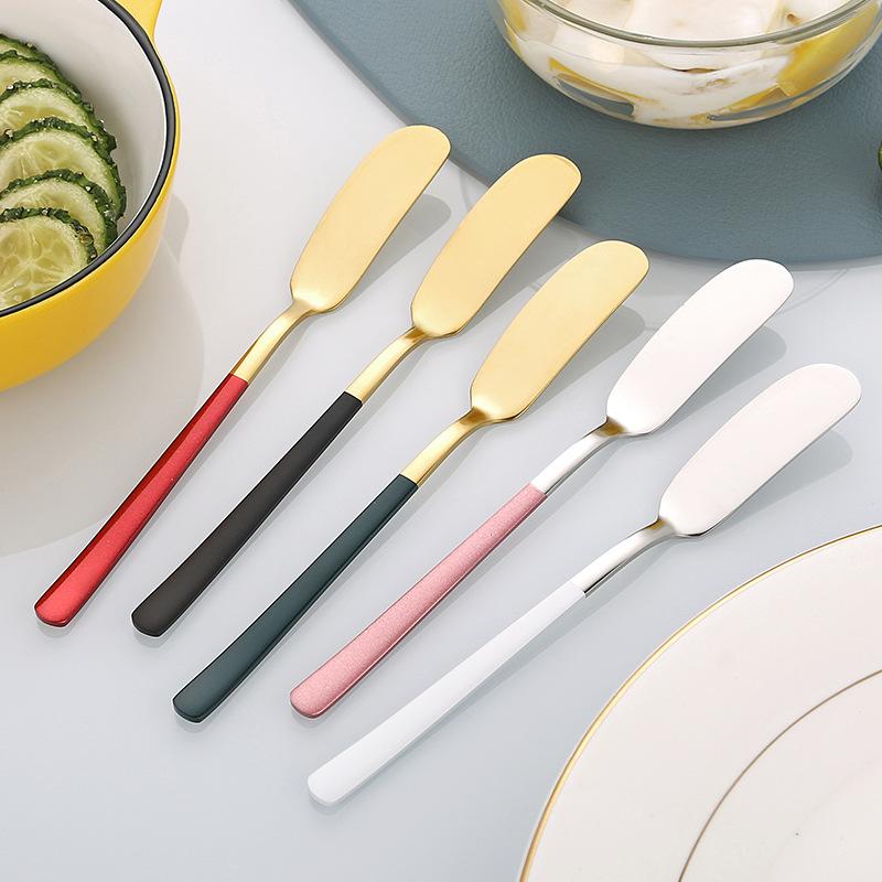 Butter knife 304 stainless steel butter knife cheese jam spreading knife peanut butter bread spreading scraper