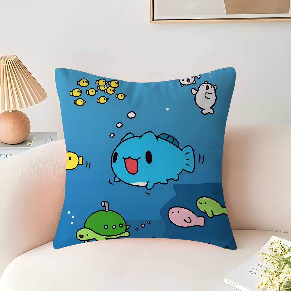 B-Bugcat Capoo Stitch Polštářový povlak Šťastný drak Potah na polštář na pohovku Domácí dekorace do pokoje Dětský dárek