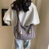 Large-capacity Casual Canvas Bag, Women's Style Simple and Versatile Commuter Shoulder Bag, Portable Storage Messenger Bag When Going Out