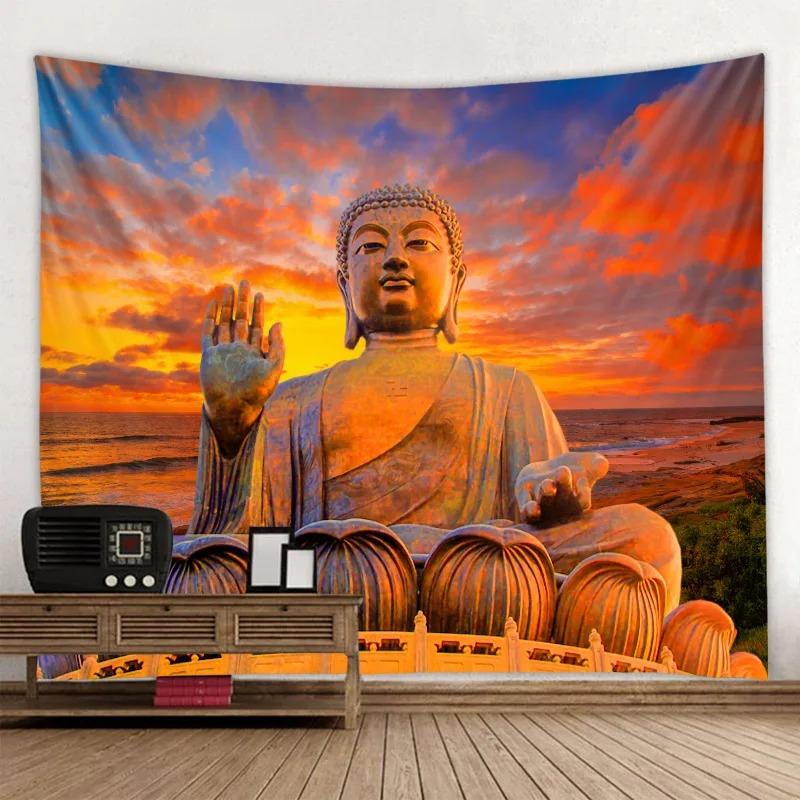 Home Decor Meditation Seven Chakra Tapestry Indian Buddha Wall Decor Mandala Tapestry Witchcraft Bohemian Hippie