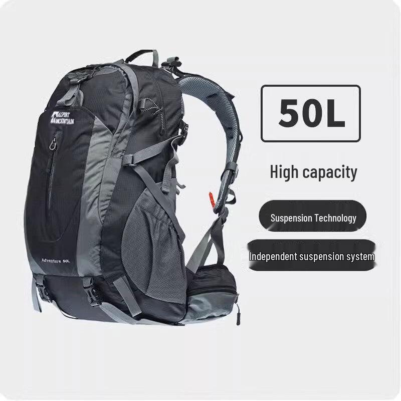 ALPINT MOUNTAIN 50L Туристический рюкзак для походов и путешествий чёрный