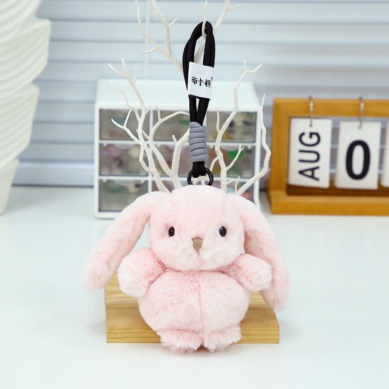 Rabbit Giraffe Cute Panda Animal Plush Keychain Toy Decoration Gift Keyrings