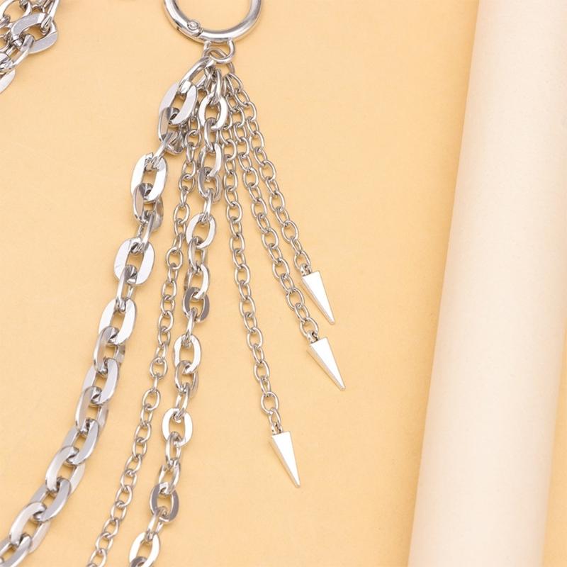 Pants Chain Punk Jeans Chain Wallet Jewelry Unisex Trousers Ornament Aesthetic Metal Chain for Party/Daily Wear