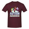 Piece Proud Of You Funny Graphic  Cotton TShirt Autism Awareness Day Tees Tops For Unisex