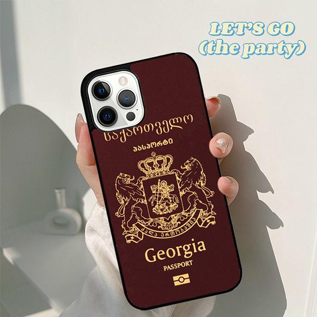 Autumu Georgia Grunge Flag Phone Case Cover for iPhone 17 Air 16 16e 15 12 11 13 14 Pro Max Apple Plus Coque