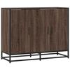 VidaXL Buffet chêne marron 94x35x76 cm bois d'ingénierie, armoire de rangement, meuble d'entrée, meuble d'appoint, meuble de 849008
