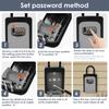 1/2Pcs Key Lock Box High Strength Alloy Free Installation Outdoor Password Key Box 4 Digit Code Box Waterproof Key Safe Case