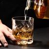 9.2oz/9.8oz Engraved Whisky Glass Creative Wine Glass Party High End Transparent Foreign Wine Cup Cold Drink Mug Bar Accessories