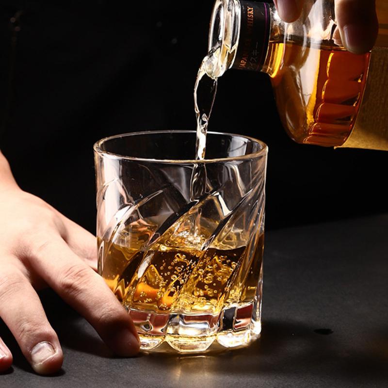 9.2oz/9.8oz Engraved Whisky Glass Creative Wine Glass Party High End Transparent Foreign Wine Cup Cold Drink Mug Bar Accessories