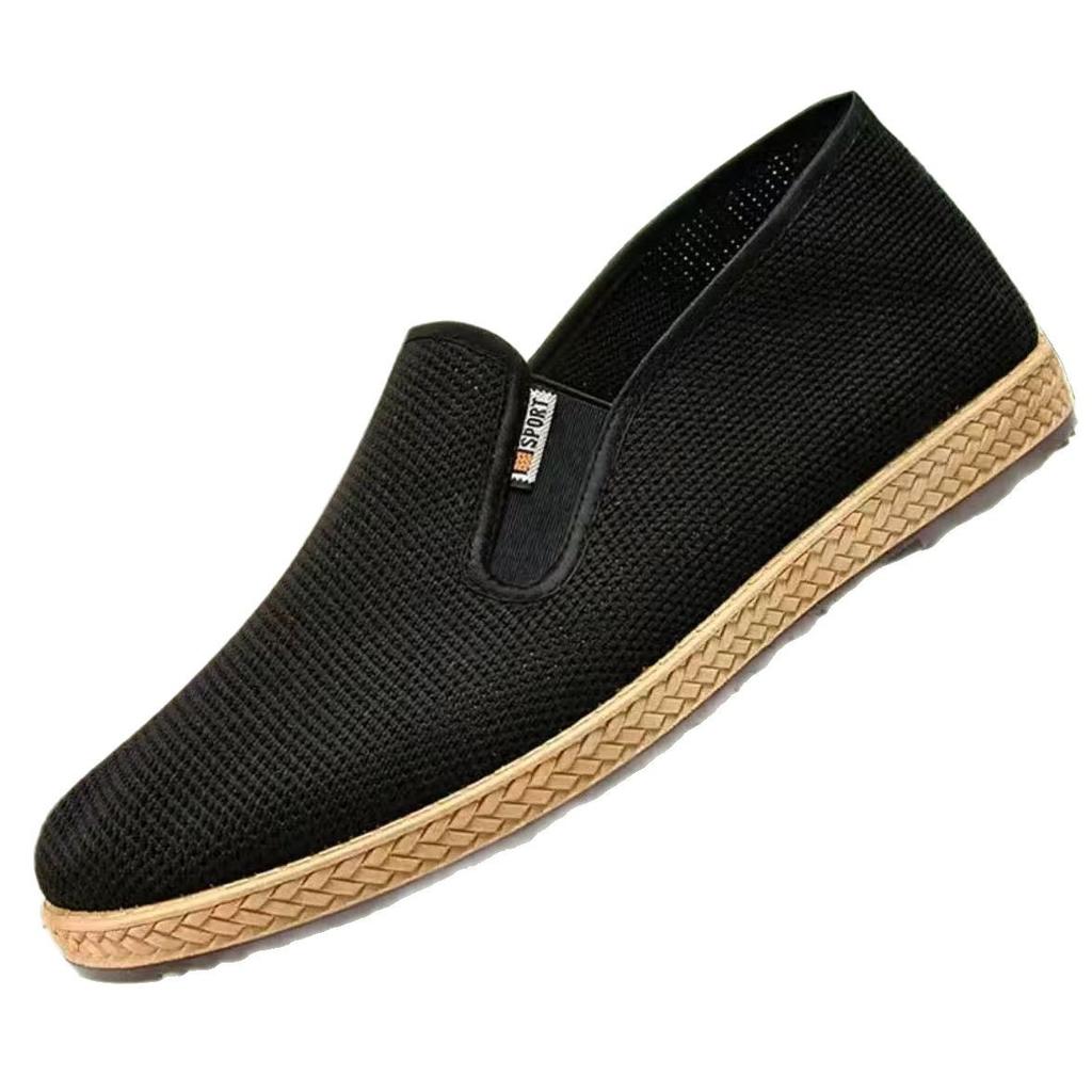 Spring and summer cloth shoes men's cloth shoes single shoes men's driving men's black cloth shoes mountaineering shoes non-slip labor insurance tires
