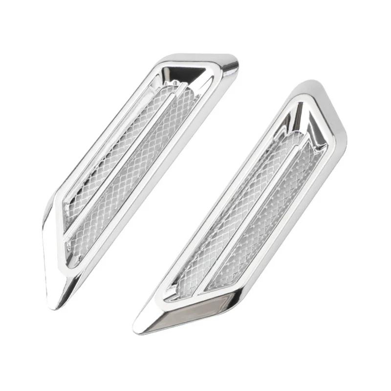 2Pcs/set Car Side Air Flow Vent for Fender Hole Cover Intake Grille Duct ABS Car Side Vents Styling Car Decoration Accessories